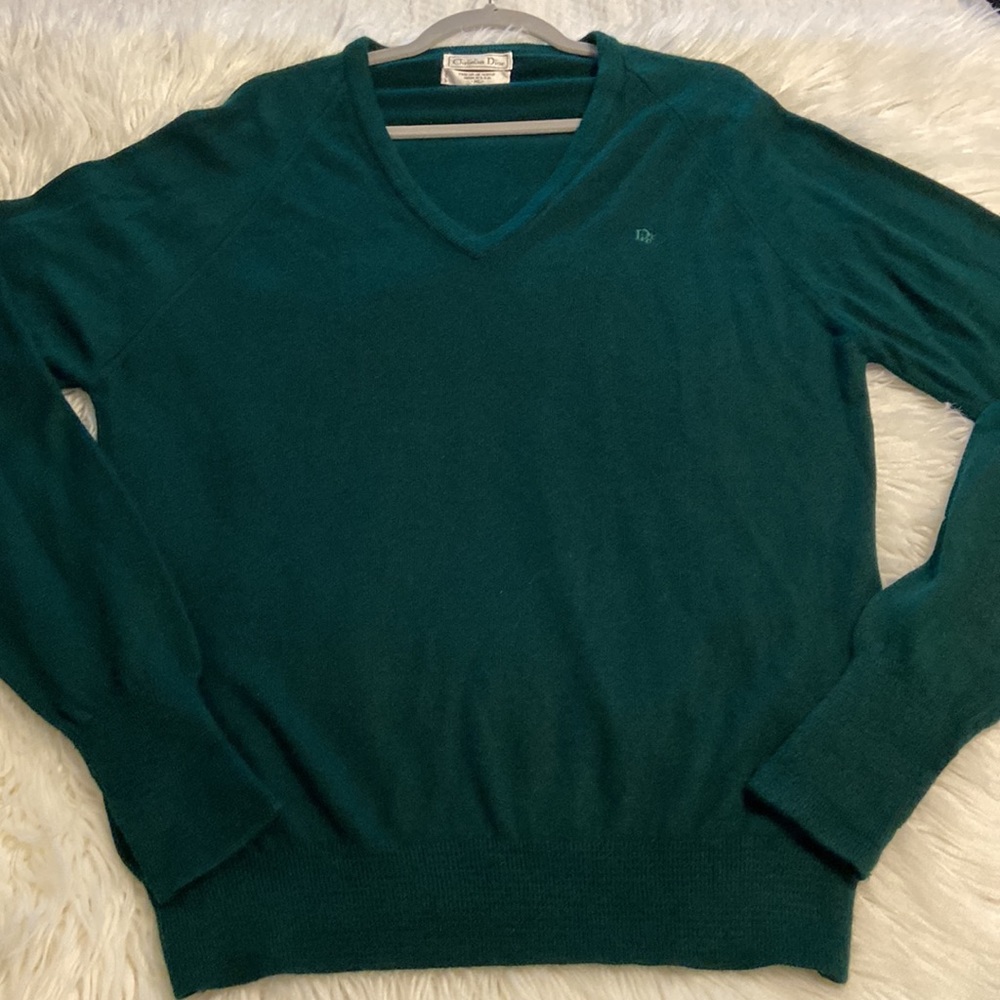Christian Dior Man Sweater size XL excellent condition color dark green - Picture 9 of 16